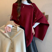 Louise Winther | Cape-frakke med knapper og oversized pasform