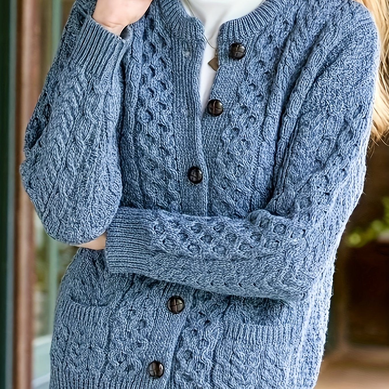 Julie Krogh | Structured Cardigan with Button Details
