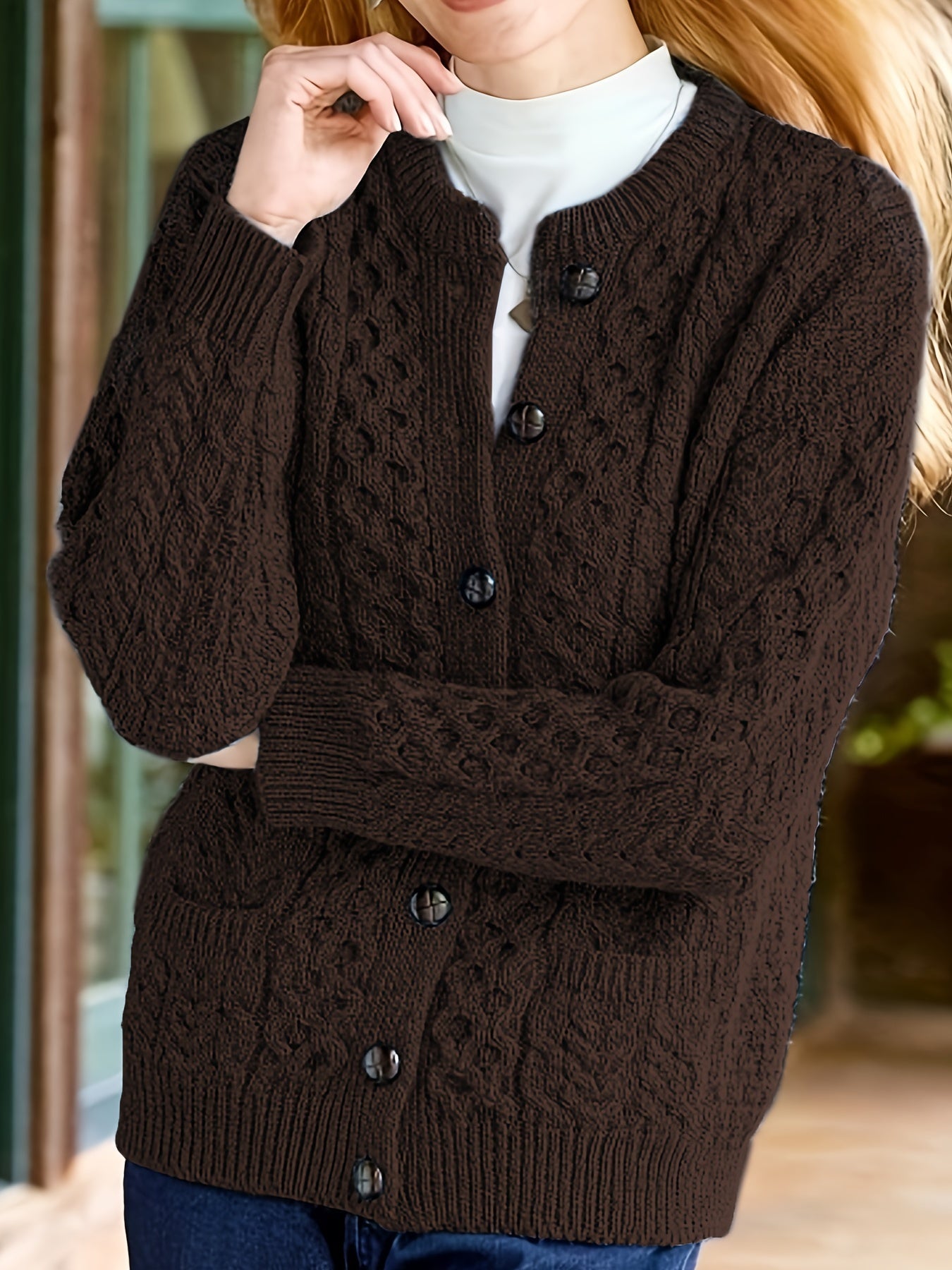 Julie Krogh | Structured Cardigan with Button Details