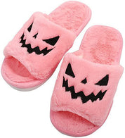 Ghoulish Grin | Dýňové halloweenské pantofle pro ženy