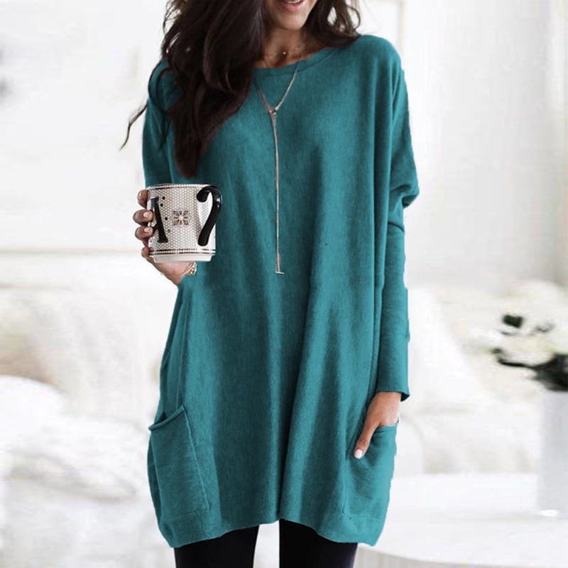 Rosalind Pemberton | Oversized Tunika Sweater med Lommer