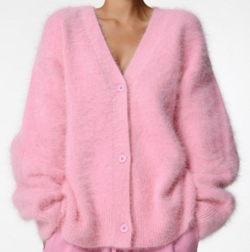 Cecilie Poulsen | Oversized kardigan z měkkého mohérového úpletu