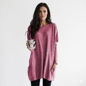 Rosalind Pemberton | Oversized Tunika Sweater med Lommer
