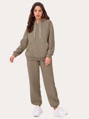 Mille Storm | Sweatshirt-sæt med hoodie og joggingbukser
