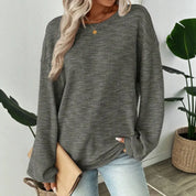 Malene Skov | Oversize pletená halenka v melírovaném patchworku