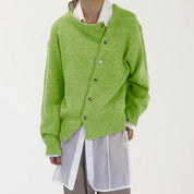 Nanna Kristensen | Oversized cardigan with diagonal buttons