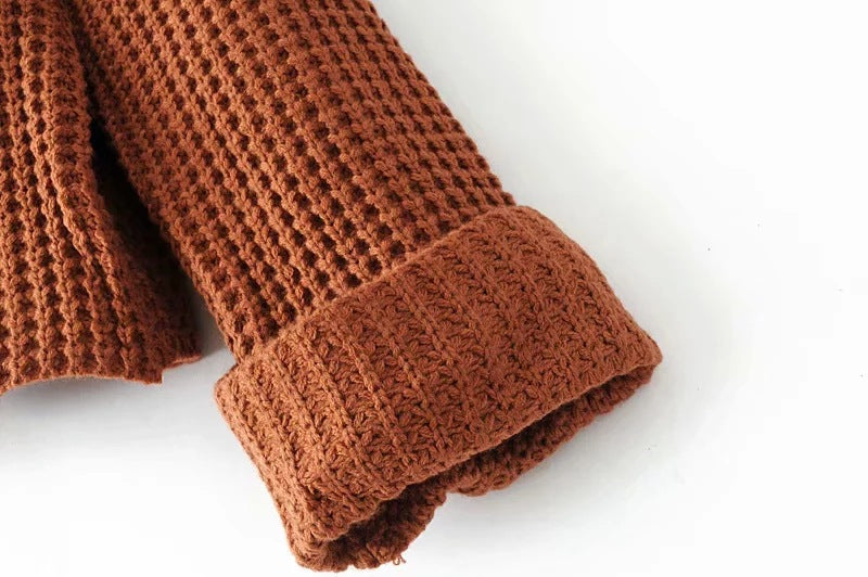 Sanne Dam | Oversize-Strickbluse mit Rollkragen