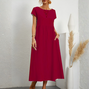 Juliette Moreau | Patchwork luksus midi kjole