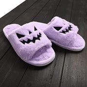 Ghoulish Grin | Dýňové halloweenské pantofle pro ženy