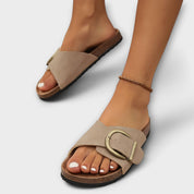 Isabelle Ashford | Komfortable Slide-Sandaler Med Spænde