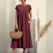 Juliette Moreau | Patchwork luksus midi kjole