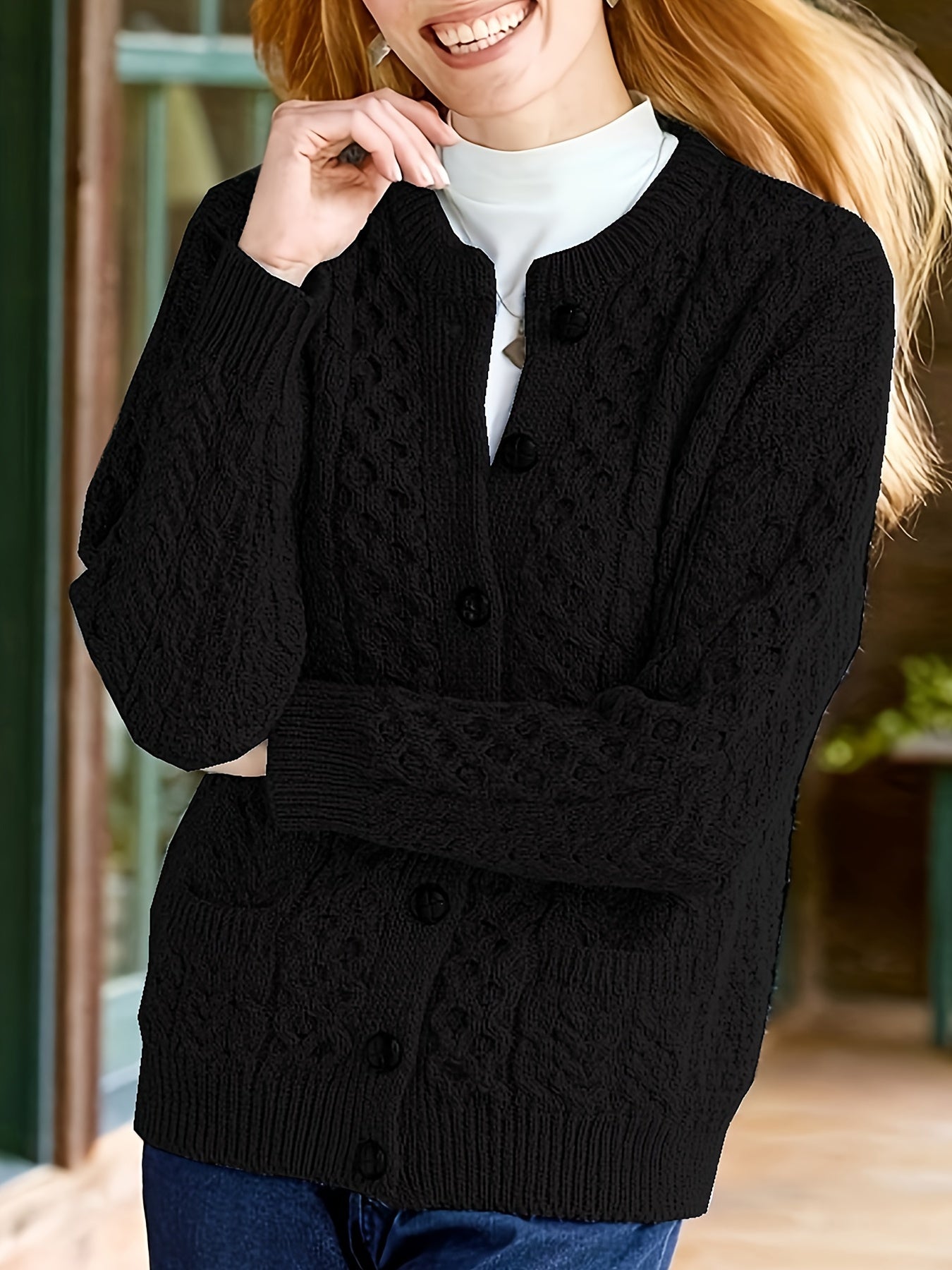 Julie Krogh | Structured Cardigan with Button Details