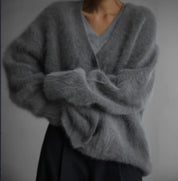 Cecilie Poulsen | Oversized kardigan z měkkého mohérového úpletu