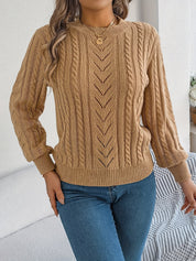 Nora Jørgensen | Cable-Knit Textured Sweater