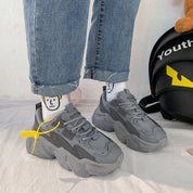 Bianca Montserrat | Hvide chunky sneakers til kvinder med tyk sål