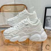 Bianca Montserrat | Hvide chunky sneakers til kvinder med tyk sål