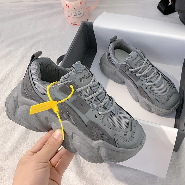 Bianca Montserrat | Hvide chunky sneakers til kvinder med tyk sål