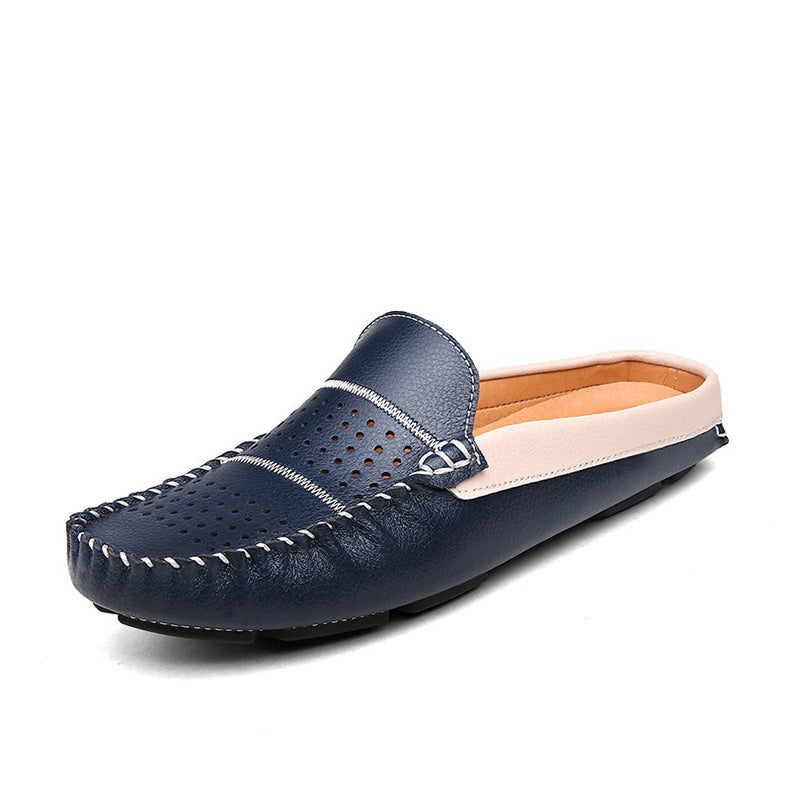 Nikolaj Friis | Loafers uden Hæl i Læder med Perforeret Design