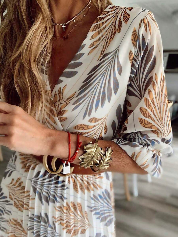 Sienna Laurent | Boheme maxikjole med blomsterprint til kvinder