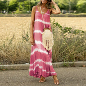 Iris Vanderbilt | Maxi-kjole med tie-dye mønster og justerbare stropper