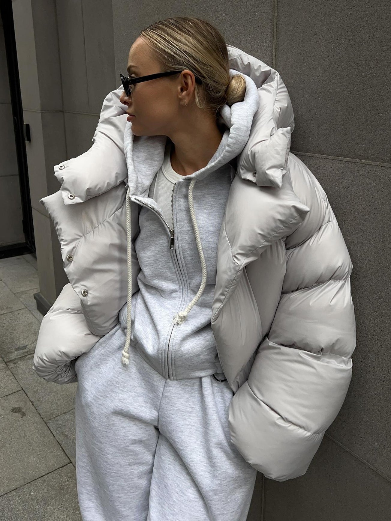Maja Jensen | Pufferjakke i vatteret oversize-design