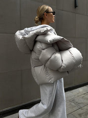 Maja Jensen | Pufferjakke i vatteret oversize-design