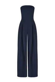Lucienne Bellamy | Stropløs Jumpsuit i Marineblå