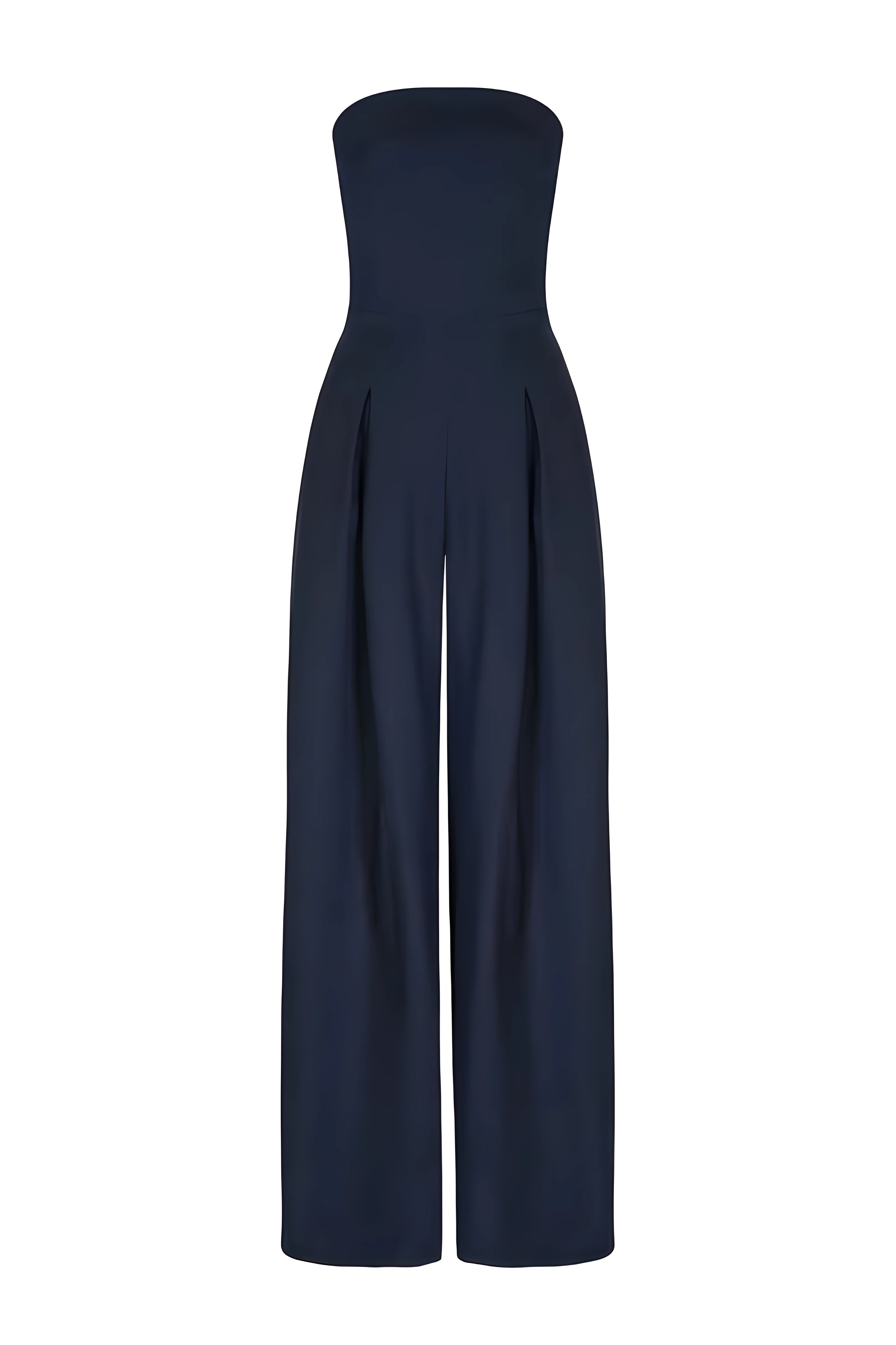 Lucienne Bellamy | Stropløs Jumpsuit i Marineblå