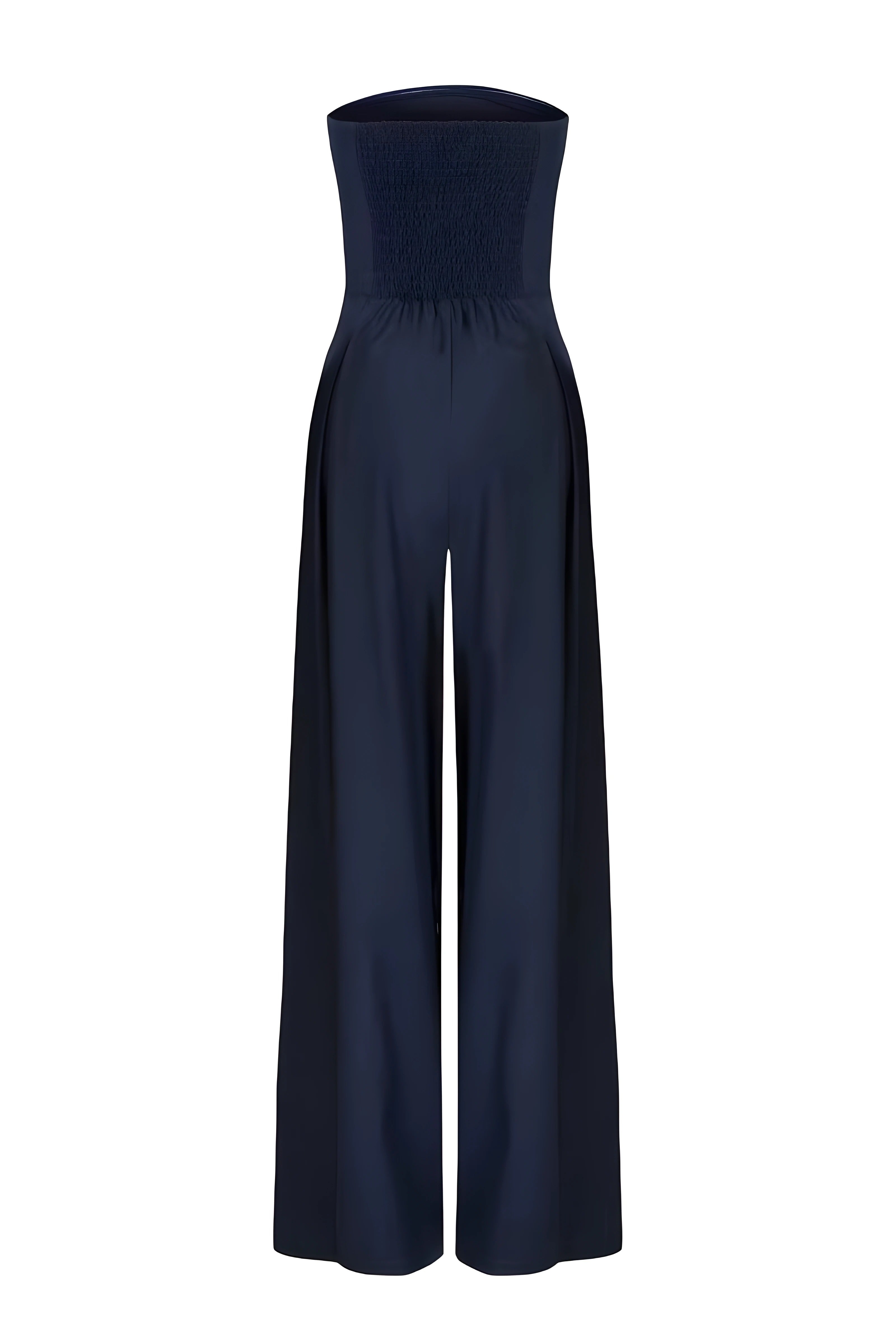 Lucienne Bellamy | Stropløs Jumpsuit i Marineblå