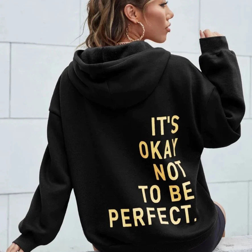 Pernille Mortensen | Oversize hoodie med tekstprint