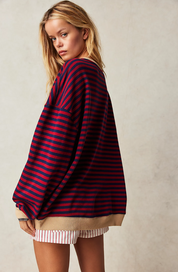 Selma Vinter | Striped Sweater with Round Neck