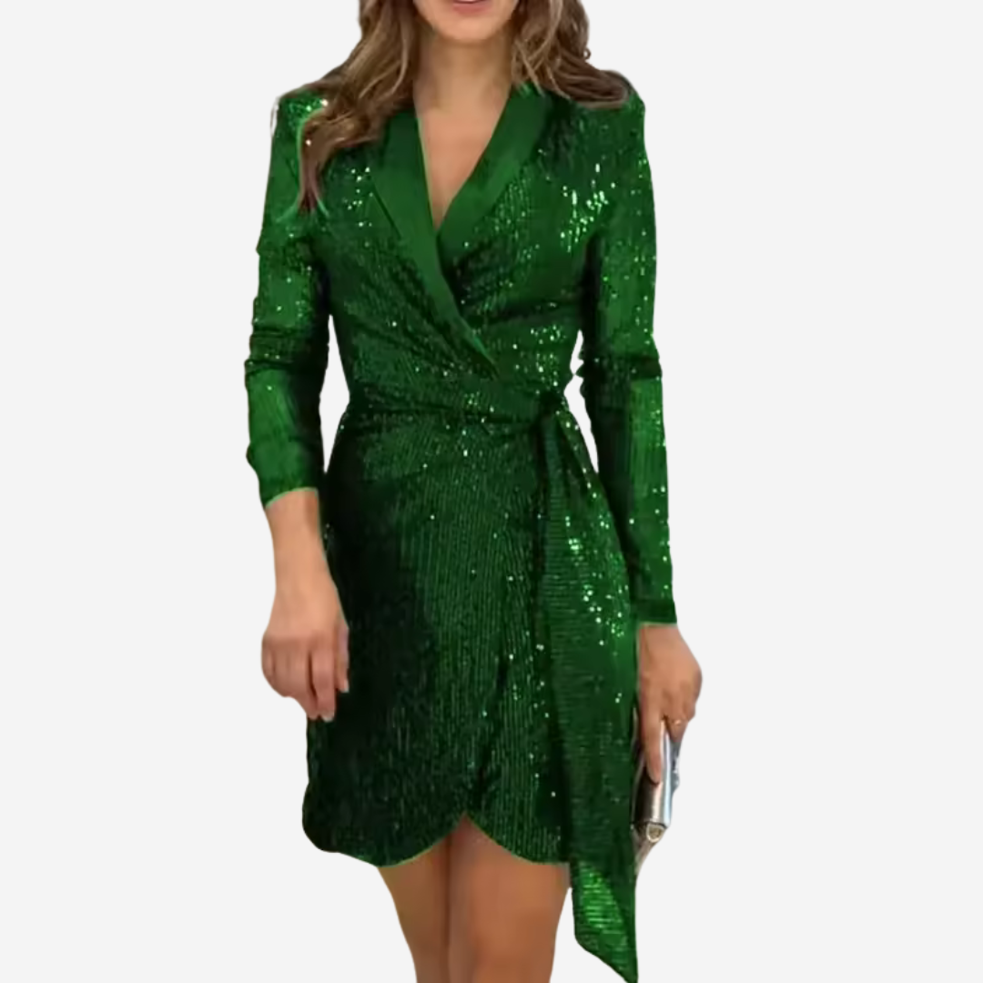 Sofia Bellini | Blazer luksus mini kjole med pailletter