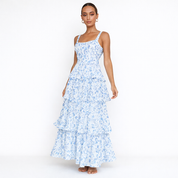 Léa Moreau | Maxi-sommerkjole med boheme blomsterprint
