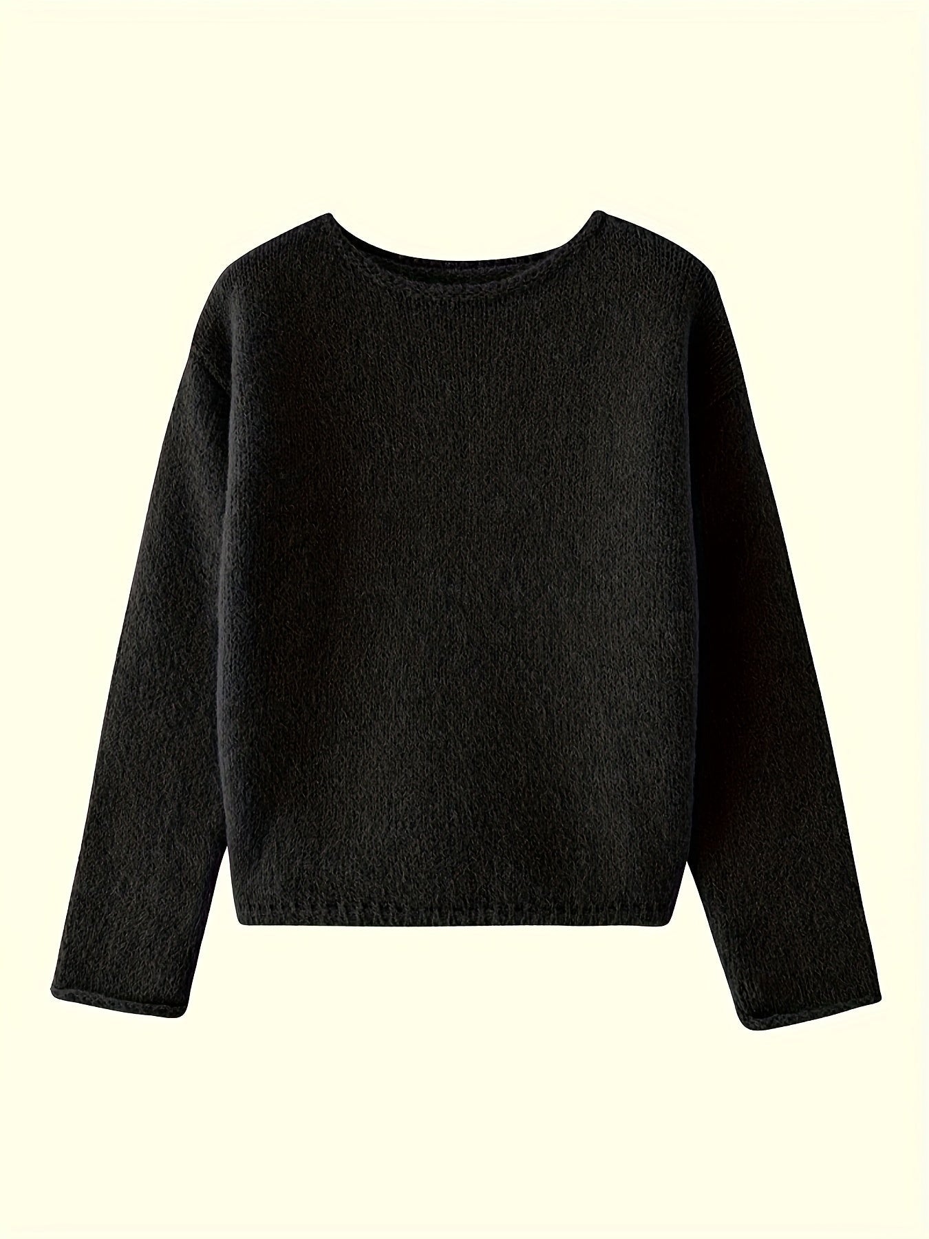 Malin Berggren | Oversized Striksweater med Rund Hals