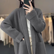 Karla Lindholm | Oversized cardigan i chunky strik til kvinder