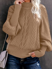 Nicoline Bruhn | Cable-Knit Sweater with Turtleneck