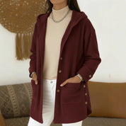 Katrine Mortensen | Hooded corduroy-jakke til kvinder