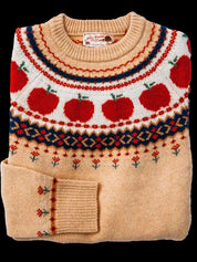 Karen Sørensen | Æble-strikket sweater med Fair Isle-mønster