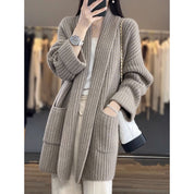 Karla Lindholm | Oversized cardigan i chunky strik til kvinder