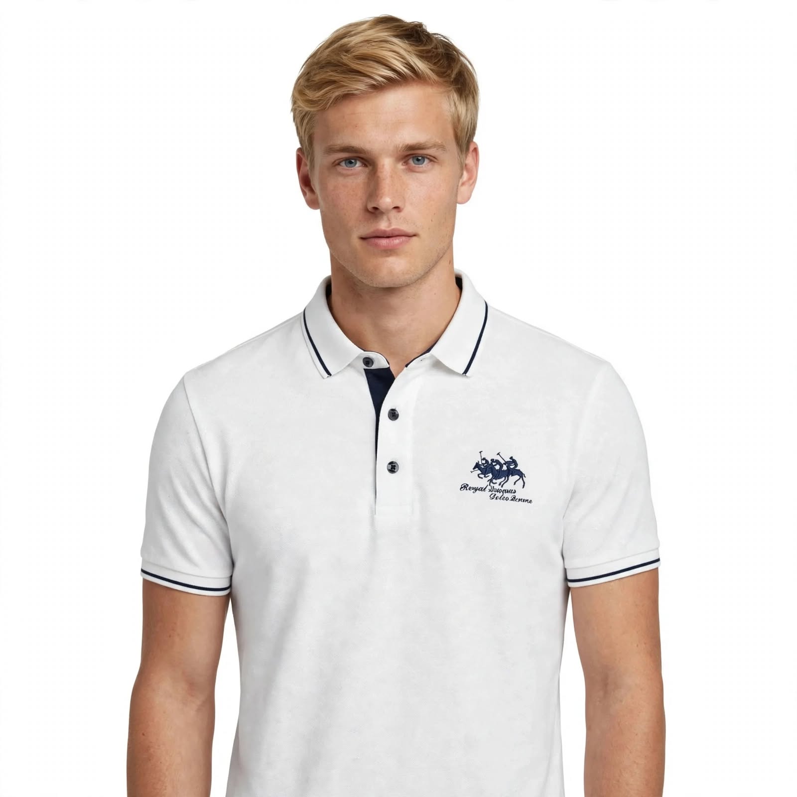Oscar Lindstrøm | Klassisches Poloshirt mit gesticktem Logo