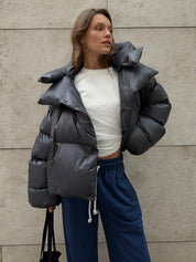 Maja Jensen | Pufferjakke i vatteret oversize-design