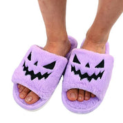 Ghoulish Grin | Dýňové halloweenské pantofle pro ženy