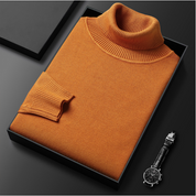 Nicolai Bergstrøm | Rollkragenpullover aus petrolblauem Strick