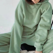 Lena Holst | Cropped Hoodie Set in Black for Women