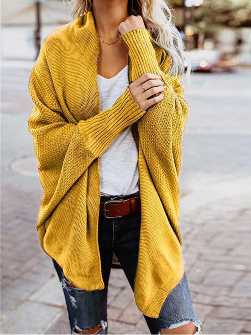 Mie Randers | Grüner Strickcardigan im Oversize-Stil