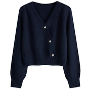 Ida Vang | Gestrickte Wickel-Cardigan mit Knöpfen
