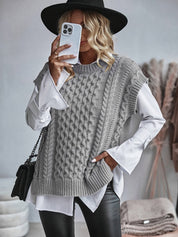 Pernille Jørgensen | Cable-Knit Sweater Vests in Beige