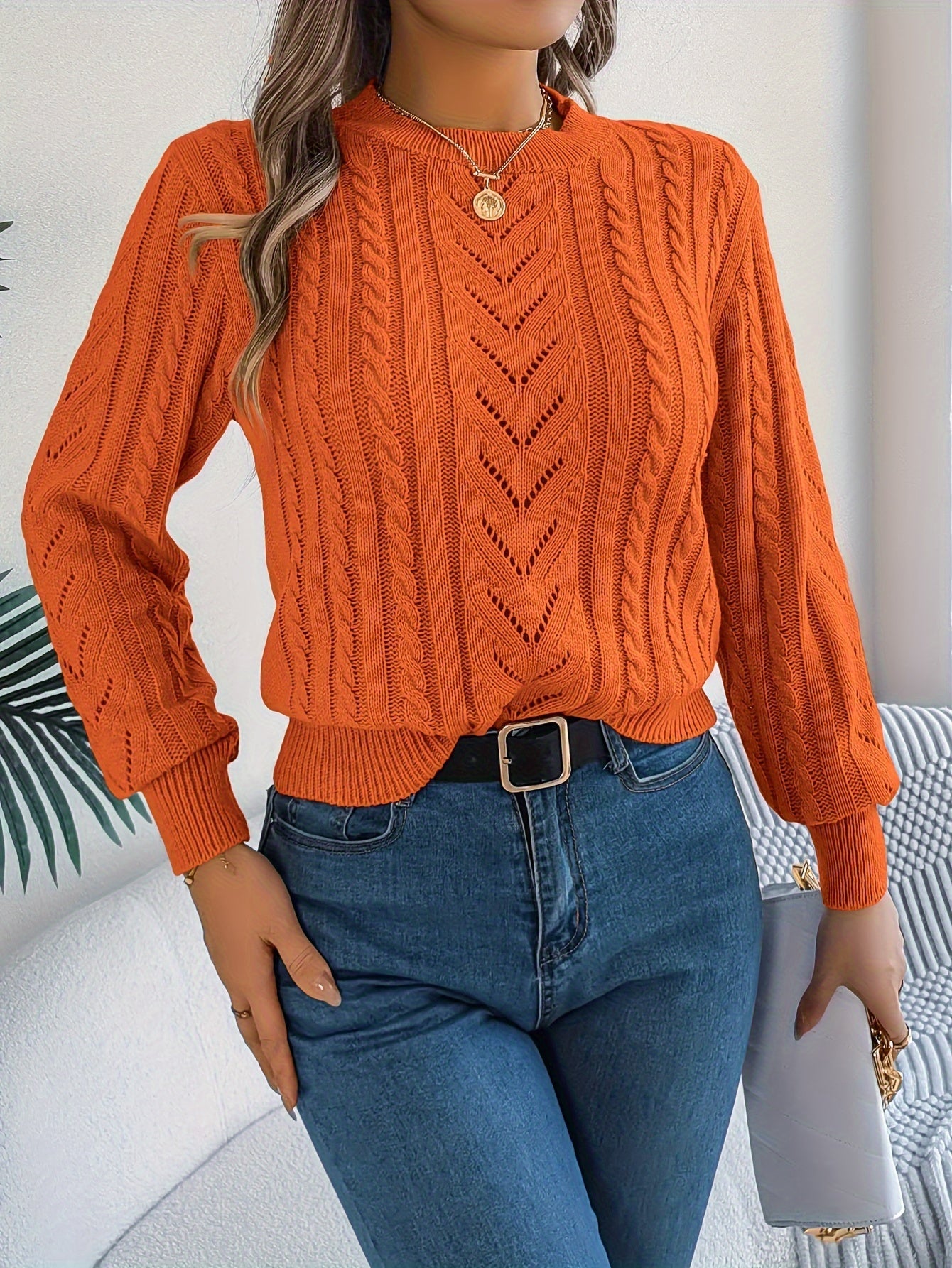 Nora Jørgensen | Cable-Knit Textured Sweater