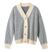 Mette Munk | Diamond-knit V-neck cardigan