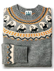 Karen Sørensen | Æble-strikket sweater med Fair Isle-mønster